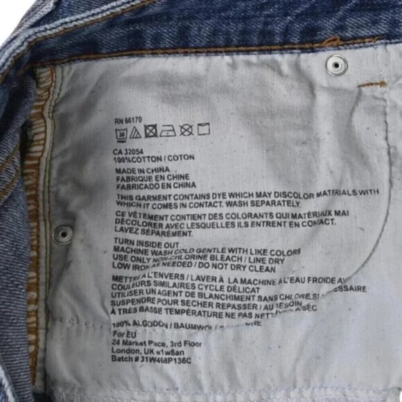 Urban Outfitters BDG Jean Shorts Mid Rise Freja Vintage Fit Blue Size 26 - Picture 6 of 9